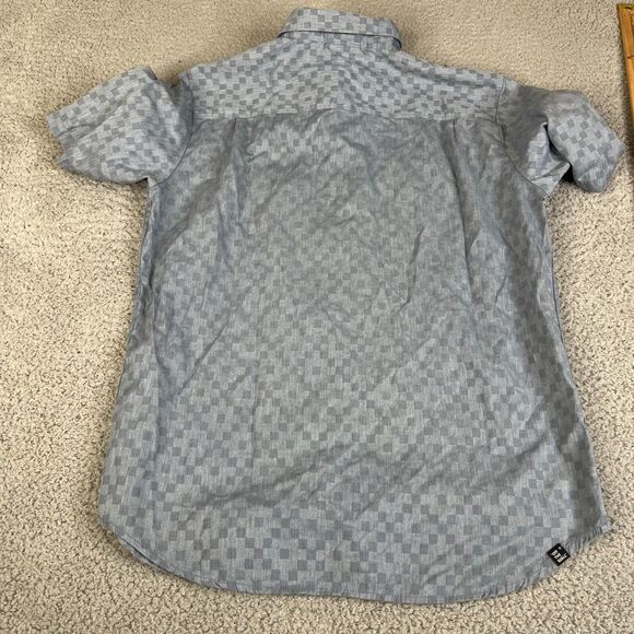 Lot of 2 Vans Shirt Men Medium Blue Red Plaid Button Pocket Surfer Skater School - Picture 5 of 16